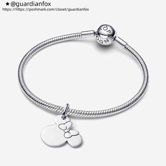 Pandora Disney Minnie Mouse Engravable Dangle Charm - Picture 4 of 7